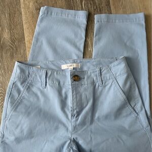 LOFT Sky Blue Slim Monroe Chinos